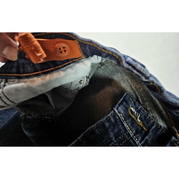 Wrangler Size 14 Regular Boys Adjustable Jeans Dark Wash - Picture 8 of 8